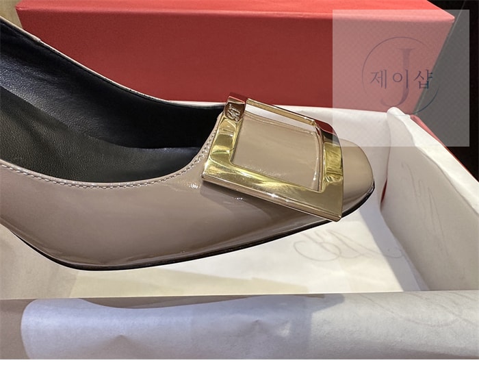 로저 비비에 트럼펫 메탈 버클 펌프스 7cm (TJ공장) - 상세 이미지
